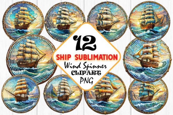 Download Ship Wind Spinner Sublimation PNG - Png Collection