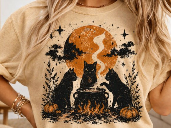 Download Witch Cat Coven Halloween PNG - Png Collection